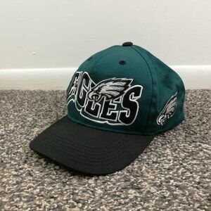Vintage 90s Philadelphia Eagles Hat The G Cap Snapback Youth? Green